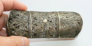 Hallmarked Silver Filigree Spectacles Case Etui,  C 1860.  P.  76 In My Book