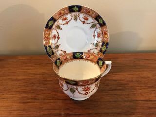 Vintage Royal Vale Imari Tea Cup And Saucer