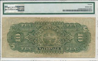 Banque Nationale Canada $10=10 Piastres 1897 Quebec,  Rare PMG 20 2