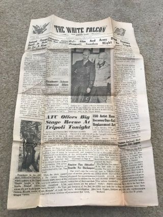 The White Falcon Ww2 Iceland American Forces Newspaper July 14 1945 Usmc Wwii