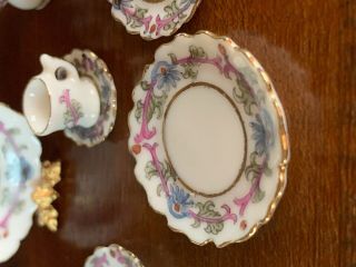 Elizabett Andrew Vintage Porcelain RARE 28PC Dinnerware Mini Dollhouse 9