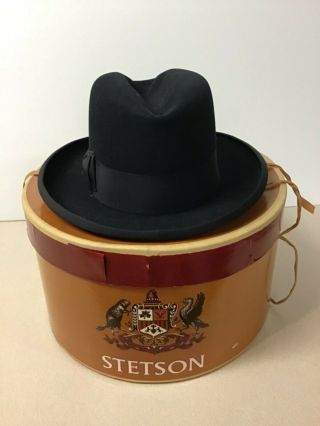 Vintage Stetson Fedora Royal De Luxe,  Young’s Of N.  Y.  Box