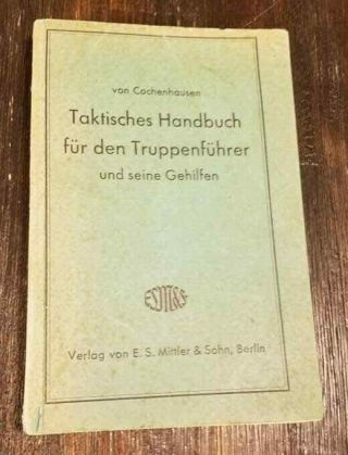 Wwii Ww2 German Panzer Tank Military Handbook Book 1940 Taktisches Handbuch