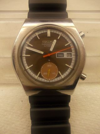 Vintage,  Seiko,  17 Jewel Automatic Watch,  Chronograph,  6139 - 8020,  Japan " A "