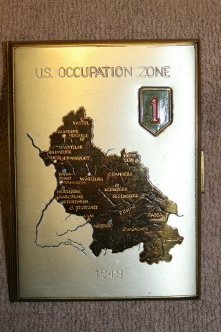 1949 D.  Occupied Germany U.  S.  Army 1st I.  D.  " U.  S.  Occupation Zone " Case