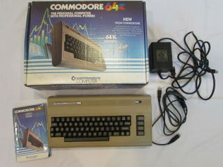 VINTAGE COMMODORE 64 PERSONAL COMPUTER,  WITH BOX 5