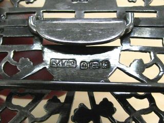 ANTIQUE SILVER NURSES BELT BUCKLE - BIRMINGHAM 1902 - SYDNEY & Co 5