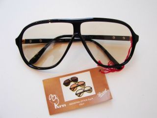 Nos 1980s Vintage Persol By Ratti M101 Black Sunglasses Photocromatic Pm