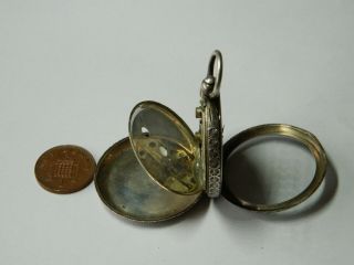Un Researched Vintage Silver Hallmarked Pocket Watch Spares Or Repairs