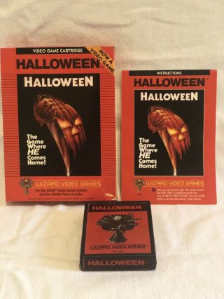 Halloween Atari 2600 Ntsc Complete.  Rare Holy Grail