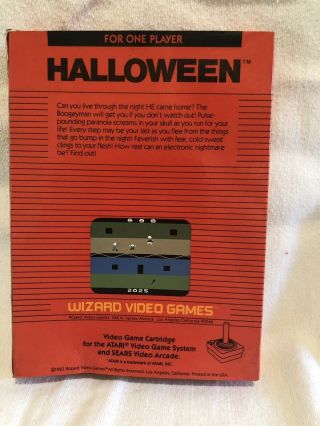 Halloween Atari 2600 NTSC Complete.  Rare Holy Grail 8