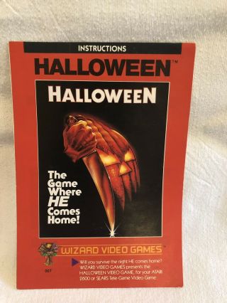 Halloween Atari 2600 NTSC Complete.  Rare Holy Grail 9