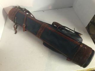Vintage Belding Leather Stove Pipe Golf Bag 4