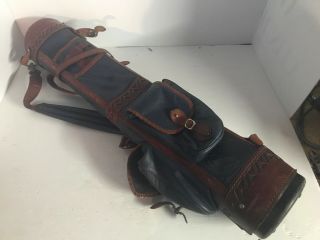 Vintage Belding Leather Stove Pipe Golf Bag 5