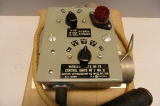 Control Unit No.  2 Mk2 Ww2 Wireless Set 19 Signal Corps