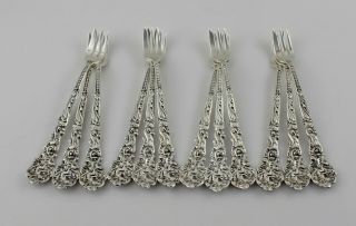 Gorham Versailles Sterling Silver Cocktail Forks - 5 3/4 " - Set Of 12 - W/mono