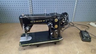 Vintage 1954 Singer Model 306k Sewing Machine All Metal W/ Pedal