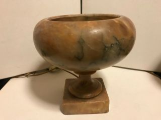 Vintage Retro Alabaster Lamp Bases with Urn Shape - Gorgeous 7