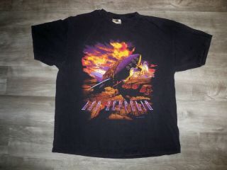 Vintage 90s Led Zeppelin Zoso Winterland Band Rock Shirt Men 
