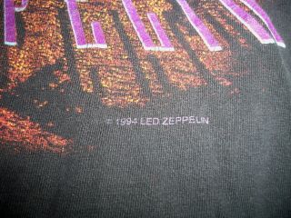 Vintage 90s Led Zeppelin Zoso WInterland Band Rock Shirt Men ' s XL Black T - shirt 3