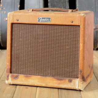 Vintage 1962 Fender Tweed Champ Narrow Panel,  Transformers & Tubes