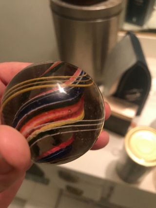 VERY LARGE Antique German Handmade Marble Just Under 2 