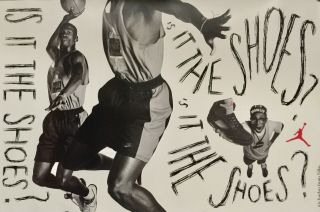 Nitf Vintage Is It The Shoes? Nike Poster Michael Jordan Spike Lee Mars Blackmon