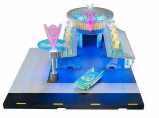 Disney Pixar Cars Precision Series Flo’s V8 Cafe Rare Radiator Springs Set