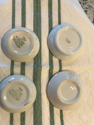 Set of 4 Vintage Antique White Butter Pats Farmhouse Primitives 3