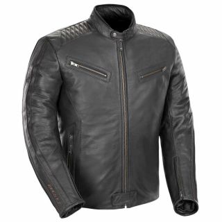 2018 Joe Rocket Rocket Vintage Mens Leather Motorcycle Jacket - Pick Size/Color 2