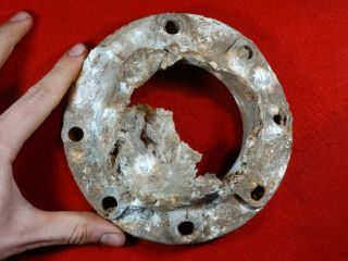 WW2 German V2 Rocket A4 piece Turbo Pump connector pipe gasket BIG MARKED wwII 5