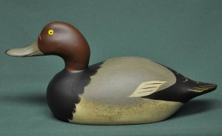 Darkfeather Freedman Mason Style Premier Grade REDHEAD DRAKE duck decoy 4