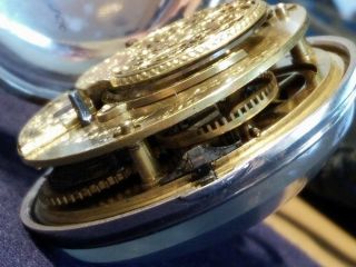 English Pair Case Verge Fusee Pocket Watch by John Barwise 8