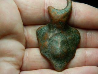 Large Roman Romano British Bronze Anthropomorphic Mount Metal Detecting Detector