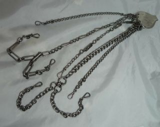 Antique Silver Plated & Steel Chatelaine By Stacy Gate Street London A602017