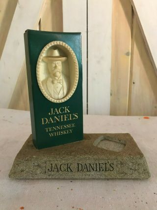 Vintage Jack Daniels Green Label Cameo Advertising Box W/stand