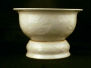 5.  7 " Chinese Ming Dy Celadon Glaze Porcelain Dragon/phoenix Bowl A02