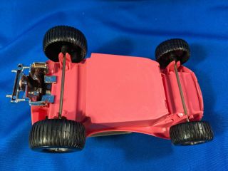 Gay Toys Co.  VTG Pink Dune Buggy Plastic Car Flower Power Hotrod Hippie 60s 5