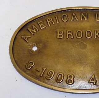 Rare Railroad Build Oval Plate American Locomotive 2