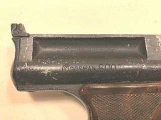 Vintage Classic Crosman 600 Co2 Airgun.  22 Caliber Pellet Semi - Automatic Pistol 7