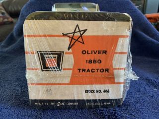 Vintage Ertl Oliver 1850 Tractor With Front Wheel Assist - 1/16 In Bubble Box 4