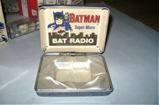 VTG 1966 Rare BATMAN Micro RADIO All Paperwork & Card 5