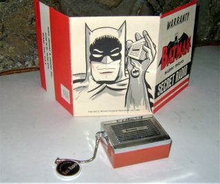 VTG 1966 Rare BATMAN Micro RADIO All Paperwork & Card 9
