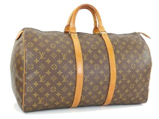 Authentic Vintage LOUIS VUITTON Keepall 50 Monogram Canvas Duffel Bag 33179 3