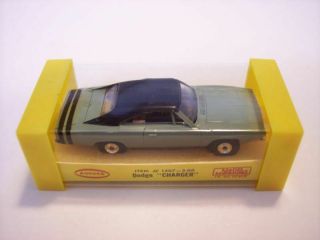 Rare Vintage Aurora Thunderjet 1407 " Olive Drab " Dodge Charger T - Jet Ho Slot Car