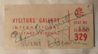 Wwii International Military Tribunal Visitor 