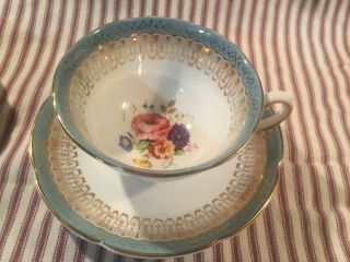 Royal Grafton Fine Bone China Teacup & Saucer Set England