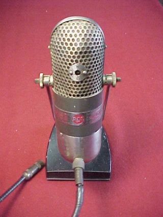 VINTAGE RCA MODEL 77 - D RIBBON MICROPHONE NBC STUDIO ESTATE ITEM 2