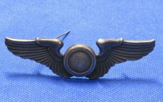 Vintage Wwii Wings Observer Sterling Aviator Aviation Pin Aerial Photographer
