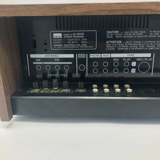 Sansui G - 2000 Stereo Receiver Amplifier AM FM Vintage 7